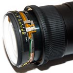 Nikon AFS 70-200 VR Lens Front Off