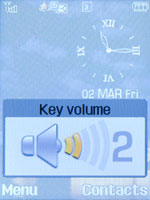 Samsung D900 - Key Volume Display