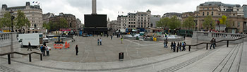 Trafalgar Square on event day