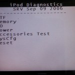 iPod Diagnostics Manual Test / SysCfg